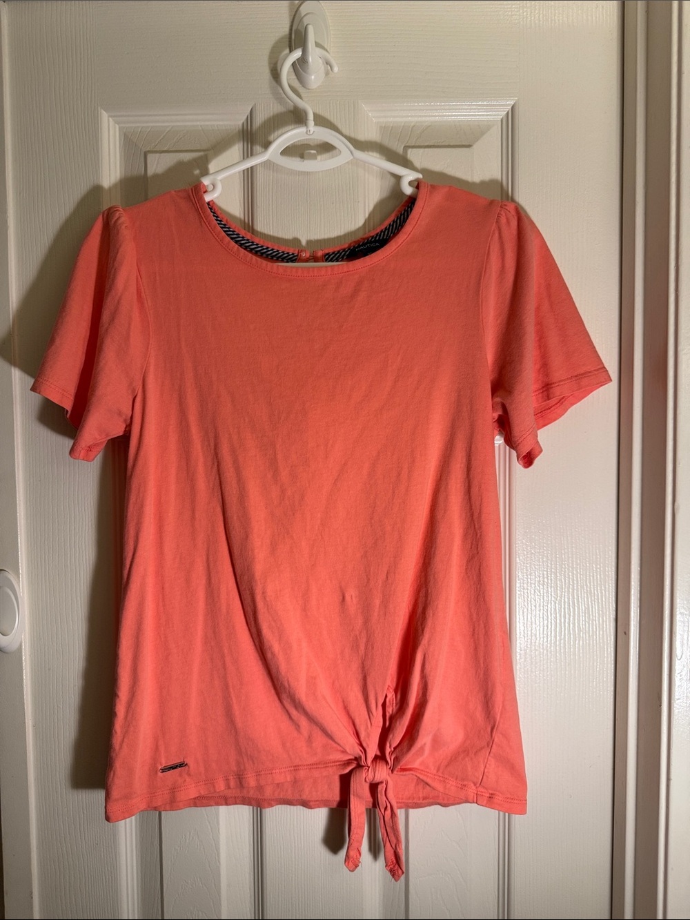 Nautica Coral Short-Sleeve Tie-Front Women’s Top